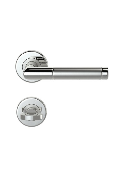 Condi 103ıö Saten Krom Rozetlı Kapı Kolu Saten Krom Rozetli Wc T