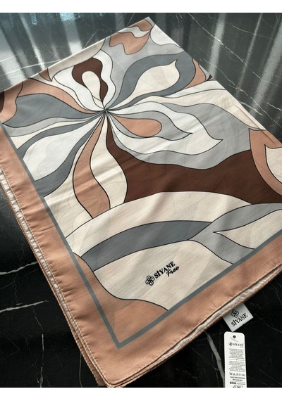 Siyane Scarf Naturel Desen Şal 02 Çok Renkli