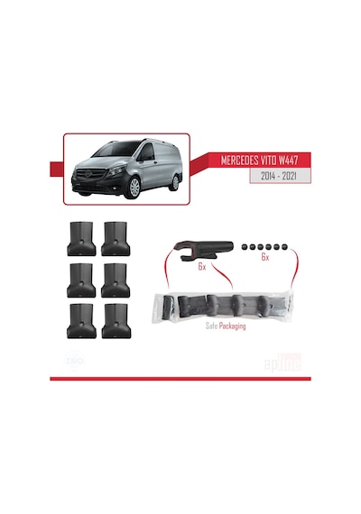 Mercedes Vito (W447) 2014 Ve Sonrası Fly Model Ara Atkı Tavan Bar