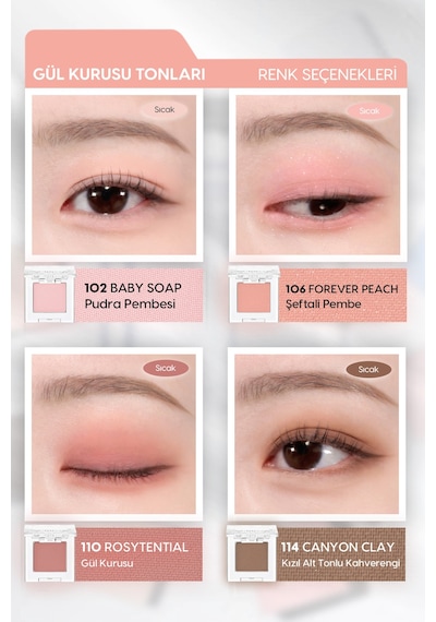 Missha Modern Shadow Matte Yumuşak Dokulu Dökülme Yapmayan Mat Tekli Göz Farı 101 Pale Bloom