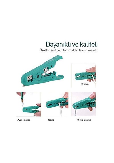 Proskit 6pk-501n Koaksiyel Kablo Sıyırıcı/kesici
