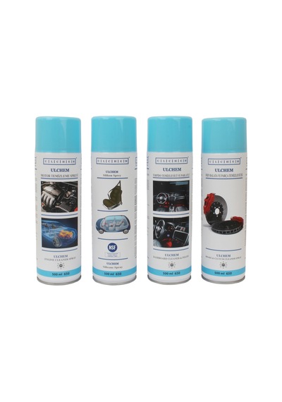Ulchem Motor Temizleyici Sprey - Silikon -Torpido-Balata Sprey