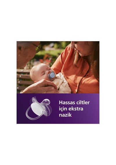 Ultra Soft Emzik, Ortodontik, Esnek Emzik Kalkanı, 0-6 Ay, Erkek, Scf091/37 Mavi