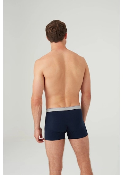 U.S. Polo Assn. Erkek Lacivert Tekli Boxer 80621 Baskılı