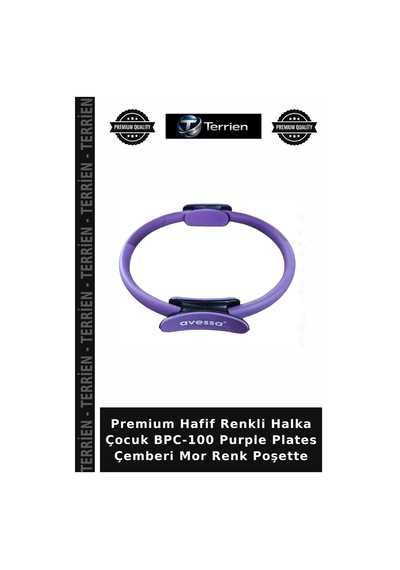 Premium Hafif Renkli Halka Çocuk Bpc-100 Purple Plates Çemberi Mor Renk Poşette