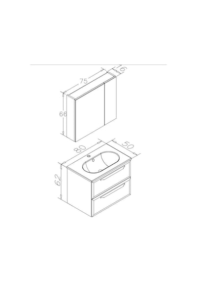 Orka Nuvola 80 Cm Mdf Gri Banyo Dolabı Alt Modül Ve Lavabo Gri Orka Nuvola 80 Cm Mdf Gri Banyo Dolabı Alt Modül Ve Lavabo Gri