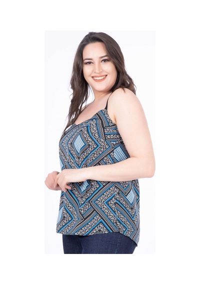 Myline Kadın Çapraz Askılı Bluz 34886 Çok Renkli