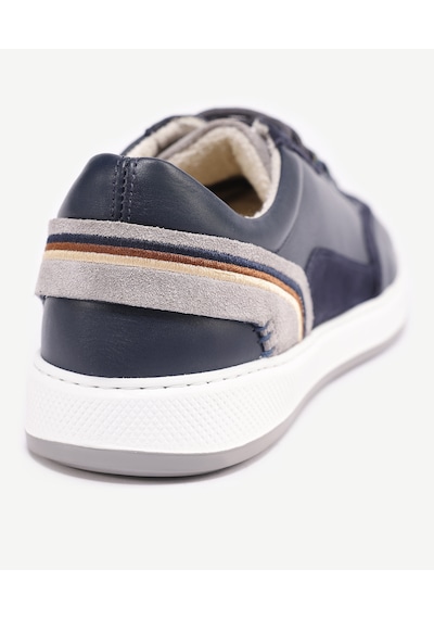 Yargıcı Deri Bağlı Sneakers 24yeay4469x 004 Lacivert