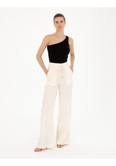 Pierre Cardin Kadın Ekru Pantolon Kanvas-chino 50284523-vr019 Ekru
