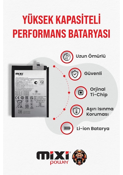 Samsung Galaxy A06 Uyumlu Tam Kapasite Batarya 1 Yıl