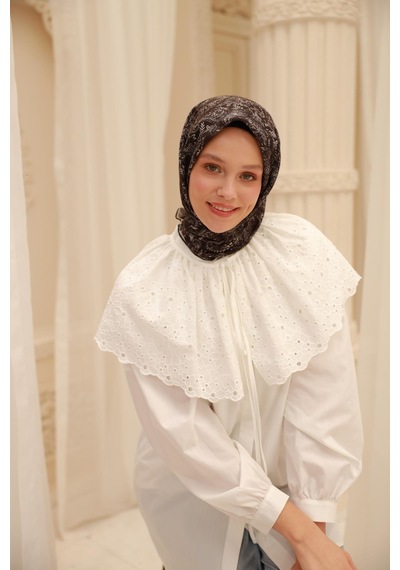 Silk Home Soft Eşarp 73082-28 Siyah, Beyaz