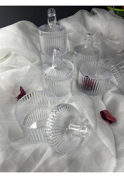 Bernami Biblo Pinterest 16'li Mika Şekerlik Kutu-plastik Şeffaf Hediyelik Mum Kutu
