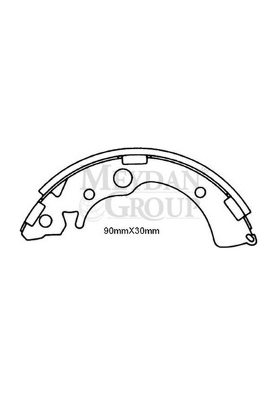 Honda Cıvıc Hb 92/95 Arka Fren Pabucu 90x30 Daıwa - Fren Ve Ekipmanları
