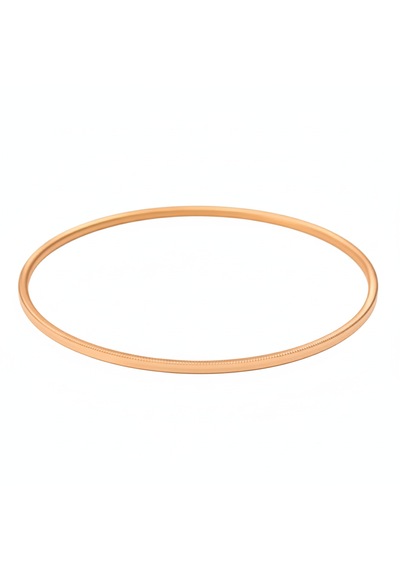 Ajda 925 Ayar Gümüş Bilezik Rose Kaplama Tırtık Rose Gold