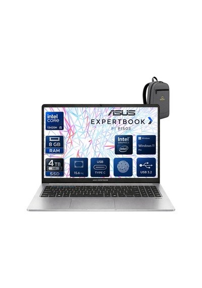 Asus Exper TBook P1503CVA-I58512G1DOKA04 i5-13420H 8 GB 4 TB SSD 15.6" W11P Dizüstü Bilgisayar