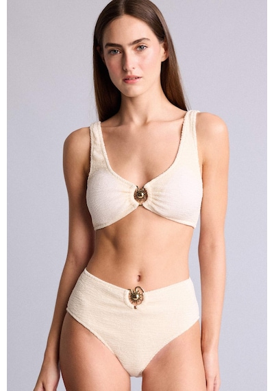 Defacto Regular Fıt Bürümcük Bikini Alt E0209ax26smwt16 Beyaz-wt16
