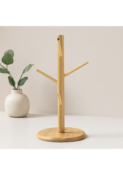 Bambu Ahşap Bardak Ve Fincan Askısı 35x60 Cm Belirtilmemiş