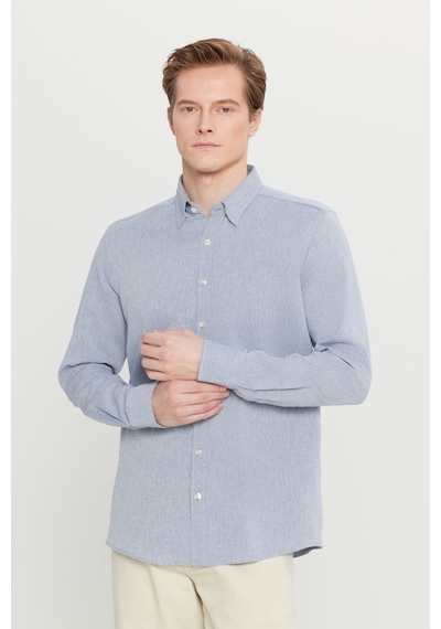 Altınyıldız Classıcs Erkek Lacı %100 Pamuklu Slim Fit Gizli Düğmeli Yaka Armürlü Gömlek Altınyıldız Classıcs Erkek Lacı %100 Pamuklu Slim Fit Gizli Düğmeli Yaka Armürlü Gömlek