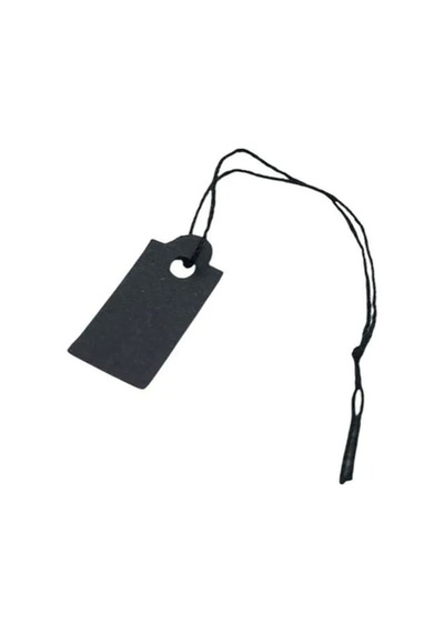 Yerli Üretim Küçük Boy Siyah Renk 2 /1 Cm 80 Adet Karton İpli Fiyat Etiketi Çok Renkli