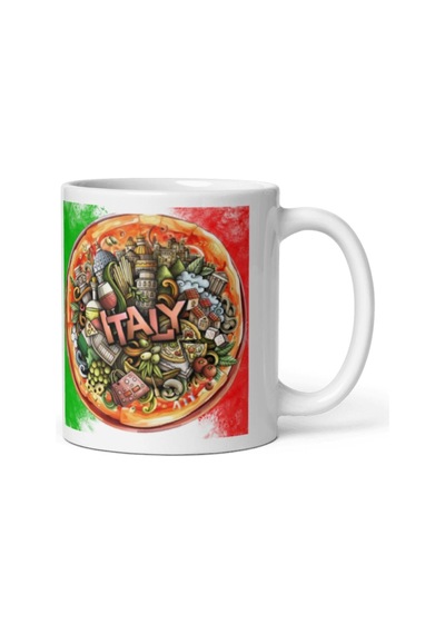İtalya Kupa Bardak 2 Adet Seyahat Hatıra Italy Mug