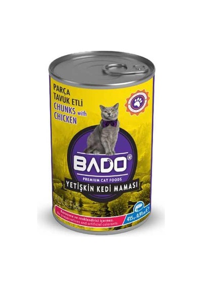 Konserve Yaş Kedi Maması Tavuklu 400gr 1 Adet