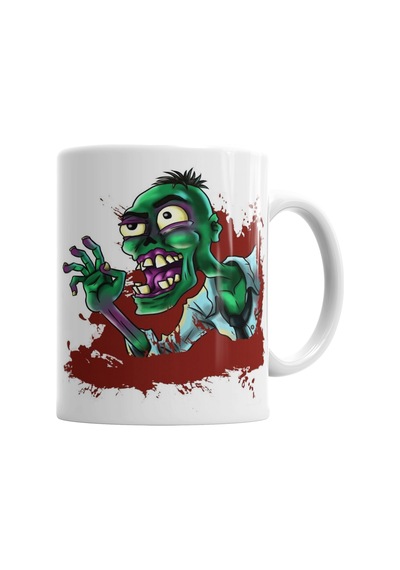 Zombi Kupa Bardak Porselen Karışık