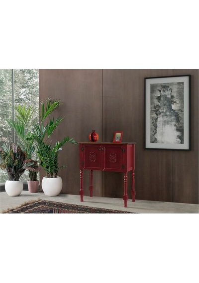 Wood Dresuar Ahşap Pastel Boyalı Eskitme Tarz Dresuar
