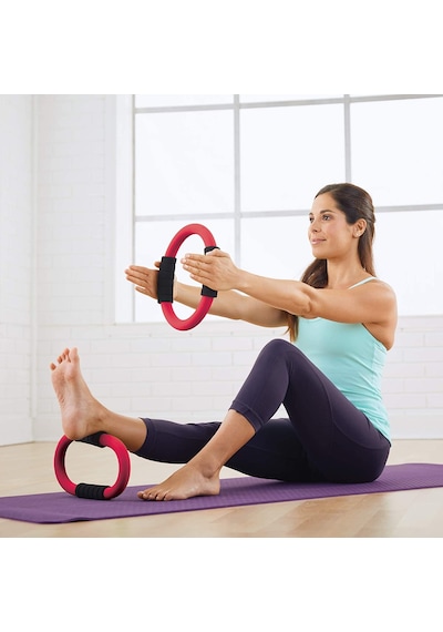 Merrithew Health & Fitness Fitness Circle Toning Rings 2-Pack Re Siyah - Kırmızı