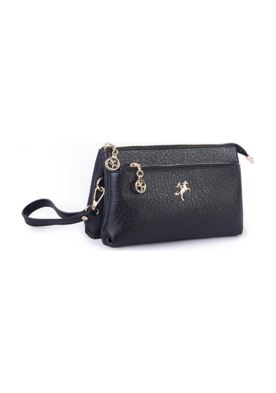 Nas Bag Kadın Çapraz Ve Clutch Çanta Bilek Ve Çapraz Askılı 24x15 Cm Siyah Victoria