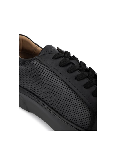 Tamer Tanca Erkek Hakiki Deri Siyah Sneakers & Spor Ayakkabı 13 2033 Erk Ayk Sk26-27 Syh/syh Tbn Siyah1