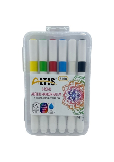 Altıs Akrilik Markör Kalemi 6 Renk
