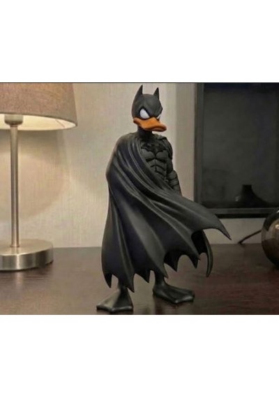 Batman Ördek Figür - 3d Yazıcı Özel Tasarım Pop Kültür Karakter Biblo, Hediyelik Dekoratif Masa Üstü Obje