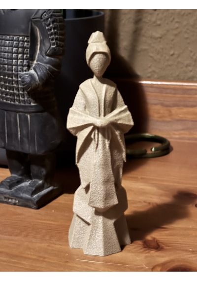 Japon Kadın Heykeli Dekoratif Hediyelik Dekoratif Obje Figür 15 Cm