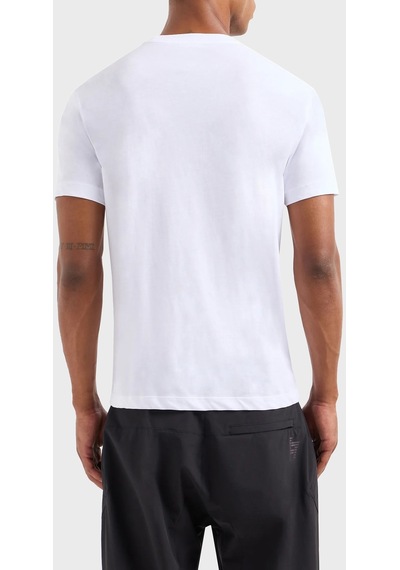 Ea7 Erkek T Shirt 3dpt71 Pjm9z 1100 Beyaz