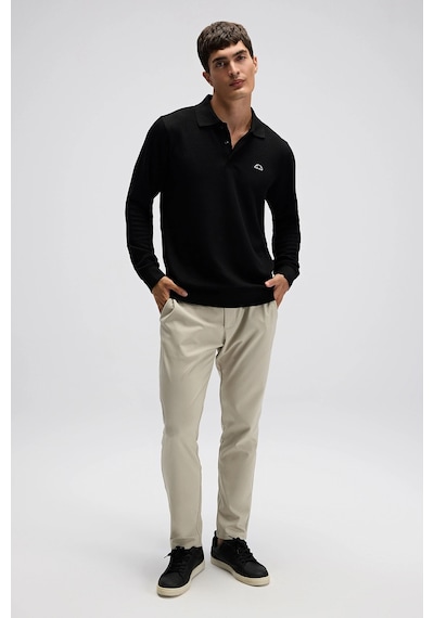 Ellesse Erkek Polo Yaka Sweat Em607-bk Siyah Siyah