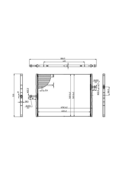 Mga 87088 Radyatör Brazıng Mercedes Sprinter W907 W910 9075001300