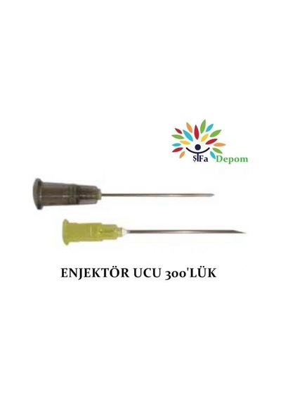 Enjektör Ucu 300'Lük Paket Siyah