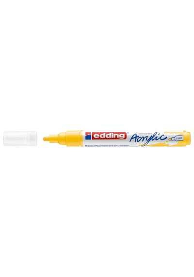 Tr 5100 Akrilik Markör Orta - Sarı - 1 Su Geçirmez Akrilik Markör - Yuvarlak Uçlu 2-3 Mm