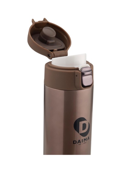 Daima Handy 520 Ml 12 Saat Sıcak 24 Saat Soğuk Bronz Termos Kahverengi