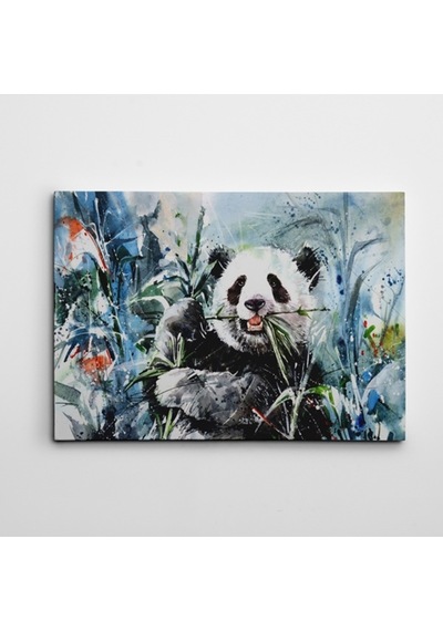 Panda Suluboya Dekoratif Kanvas Tablo 70 X 100 Cm