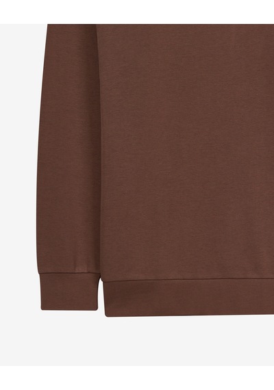 Skechers M Essential Crewneck Sweatshirt Erkek Kahverengi Sweatshirt S2610015-2070