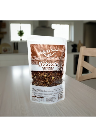 Kakaolu Granola 300gr Katkısız Koruyucusuz A Kalite Ürünlerden Hazırlanmış Doğal İçerik.