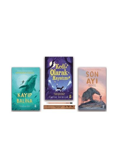 Genç Timaş Son Ayı - Kayıp Balina - Kedi Olarak Hayatım Set 3 Kitap