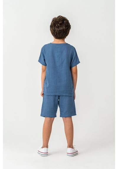 U.s. Polo Assn. Erkek Çocuk Mavi Bermuda Takım 5274-49839 Mavi