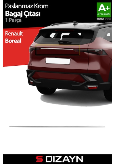 S-dizayn Renault Boreal Krom Bagaj Çıtası 2025 Üzeri A+ Kalite