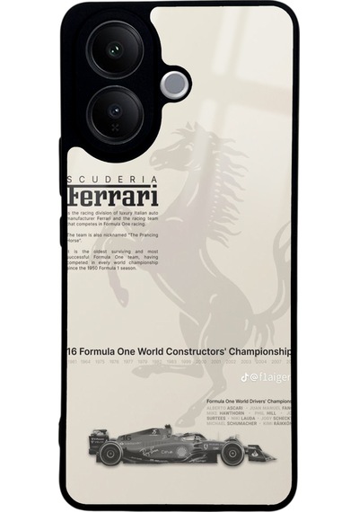 Vivo V60 Lite Ferrari Tasarımlı Glossy Telefon Kılıfı Çok Renkli