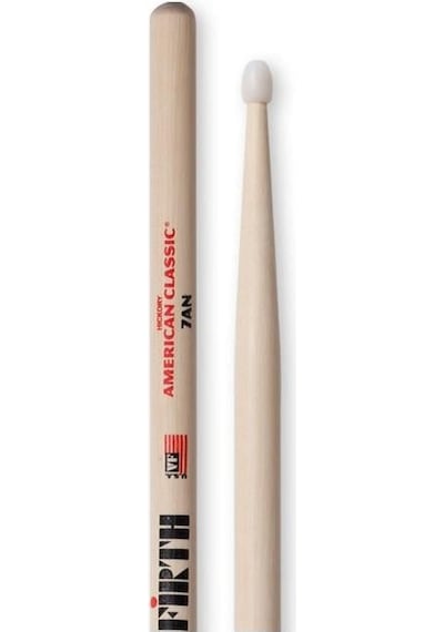 Vic Firth V7an American Classic 7a Nylon Baget Parlak Zil Sesi - Dayanıklı Uç - Hafif