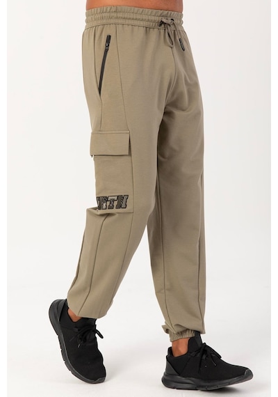 Maraton Sportswear Oversize Erkek Lastik Paça Basic Açık Haki Eşofman Altı 22466-açık Haki Açık Haki