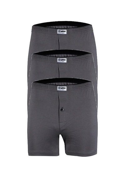 3'Lü Paket Erkek Havlu Bel Düz Boxer 001