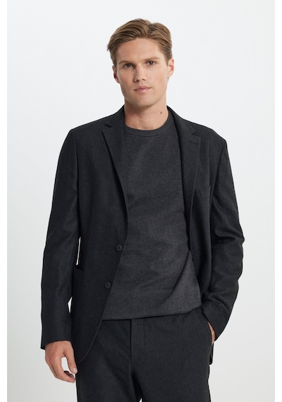 AC&Co / Altınyıldız Classics Erkek Antrasıt Yünlü Slim Fit Dar Kesim Mono Yaka Beli Bağlamalı Diagonal Desenli Takım Elbise Antrasıt AC&Co / Altınyıldız Classics Erkek Antrasıt Yünlü Slim Fit Dar Kesim Mono Yaka Beli Bağlamalı Diagonal Desenli Takım Elbise Antrasıt